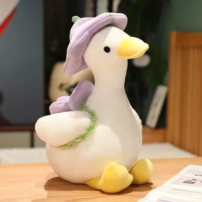 Lovely Duck Doll Flower Duck Plush Toy Stuffed Animal Best Gift Kawaii Plushie - ToylandEU