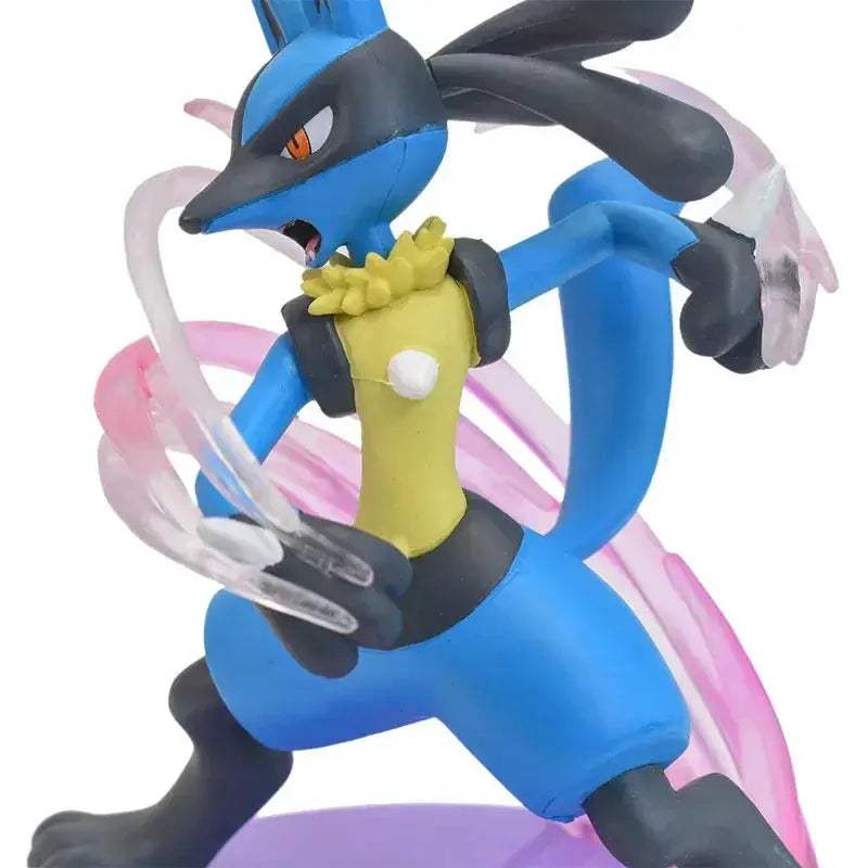 Lucario Anime Figure, Pokemon Figurines Riolu Action Model Doll Anime PVC Figure Statue 13 CM - ToylandEU