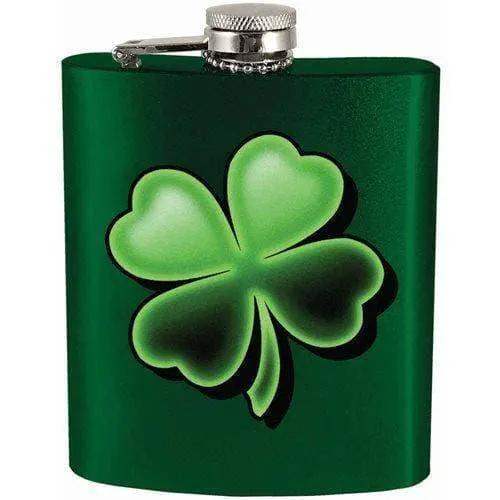 Lucky Clover Hip Flask 7oz Four Leaf Clover Design -  ToylandEU™
