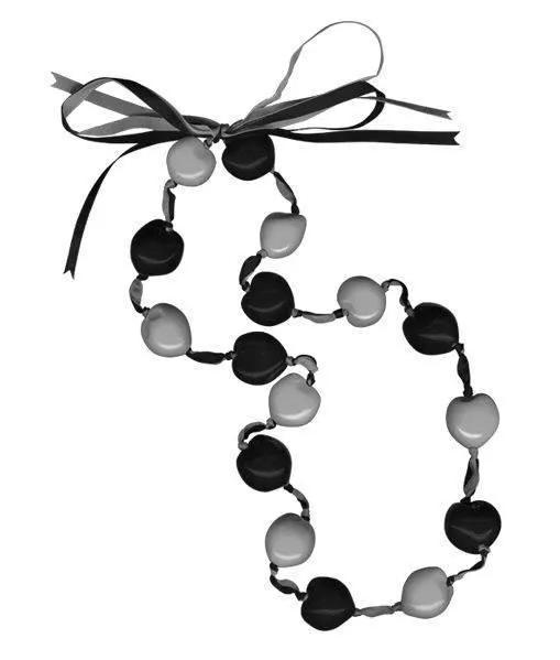  Lucky Kukui Nuts Necklace Black And Silver Co Jewelry -  ToylandEU™