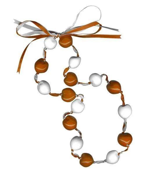  Lucky Kukui Nuts Necklace Orange White CO Jewelry Gift -  ToylandEU™