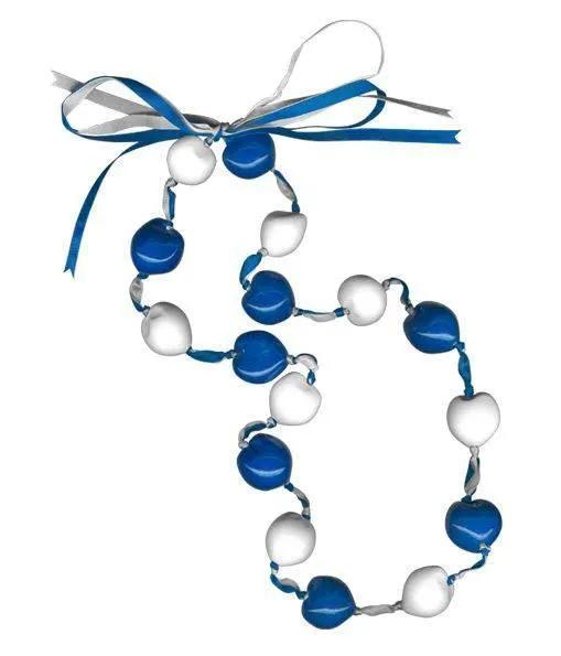  Lucky Kukui Nuts Necklace Royal White Co Island Style -  ToylandEU™