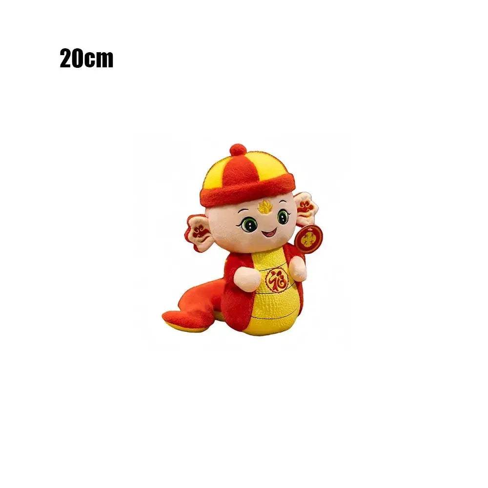 Lucky Wealth Plush Snake Doll For New Year Decor Festival - ToylandEU