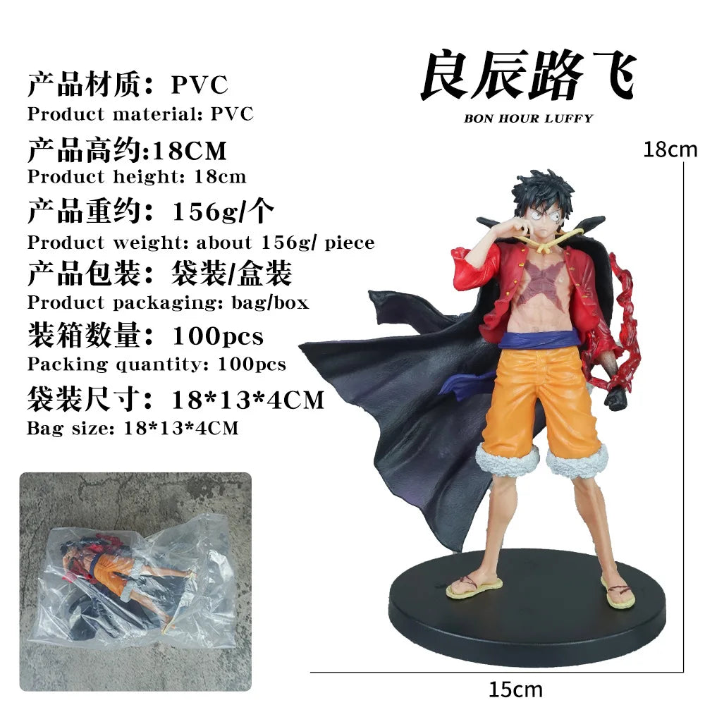 Figure | One Piece Luffy Figure | 17cm PVC Collectible | Kaidou Duel Head Change