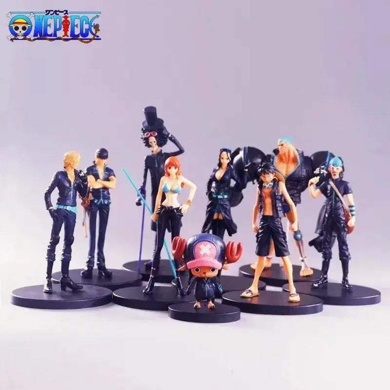 Luffy Zoro Sanji Nami 9 Piece Collectible Action Figures Set - ToylandEU
