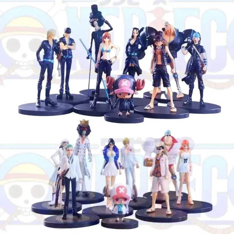 Luffy Zoro Sanji Nami 9 Piece Collectible Action Figures Set - ToylandEU