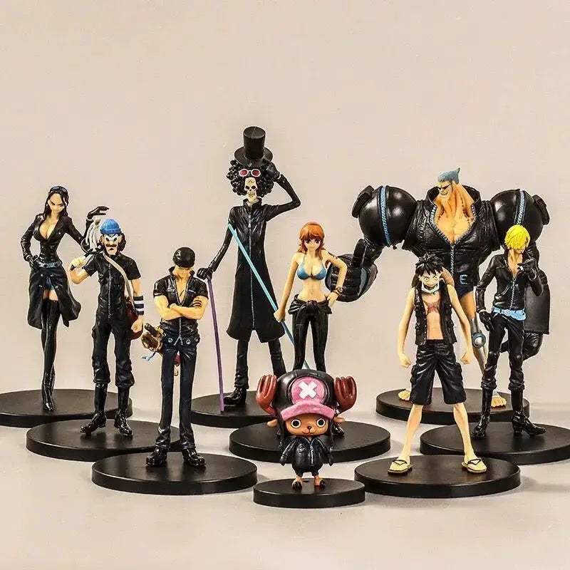 Luffy Zoro Sanji Nami 9 Piece Collectible Action Figures Set - ToylandEU