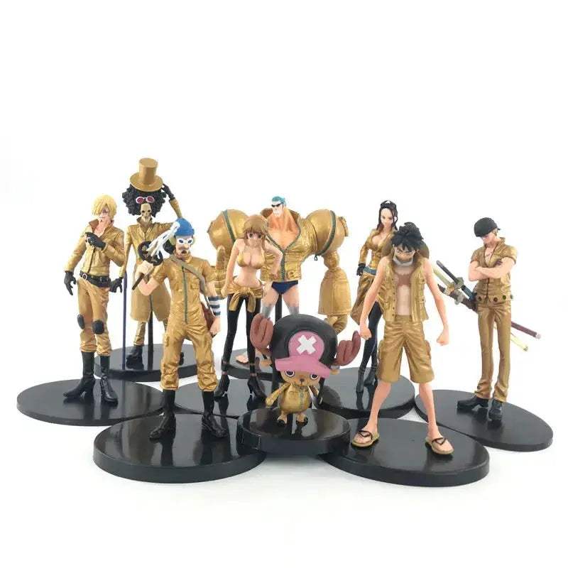 Luffy Zoro Sanji Nami 9 Piece Collectible Action Figures Set - ToylandEU