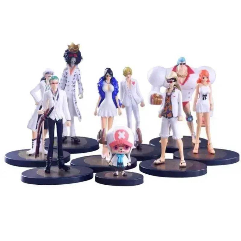 Luffy Zoro Sanji Nami 9 Piece Collectible Action Figures Set - ToylandEU