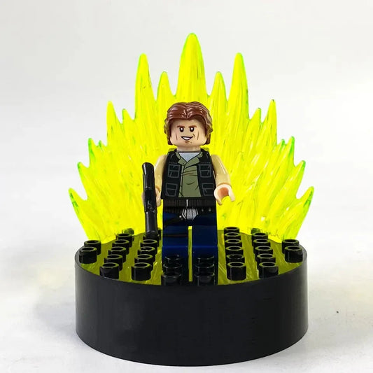 LEGO Compatible Luke Figure With Base Plate - ABS Plastic, Fits LEGO Bricks Worldwide - ToylandEU