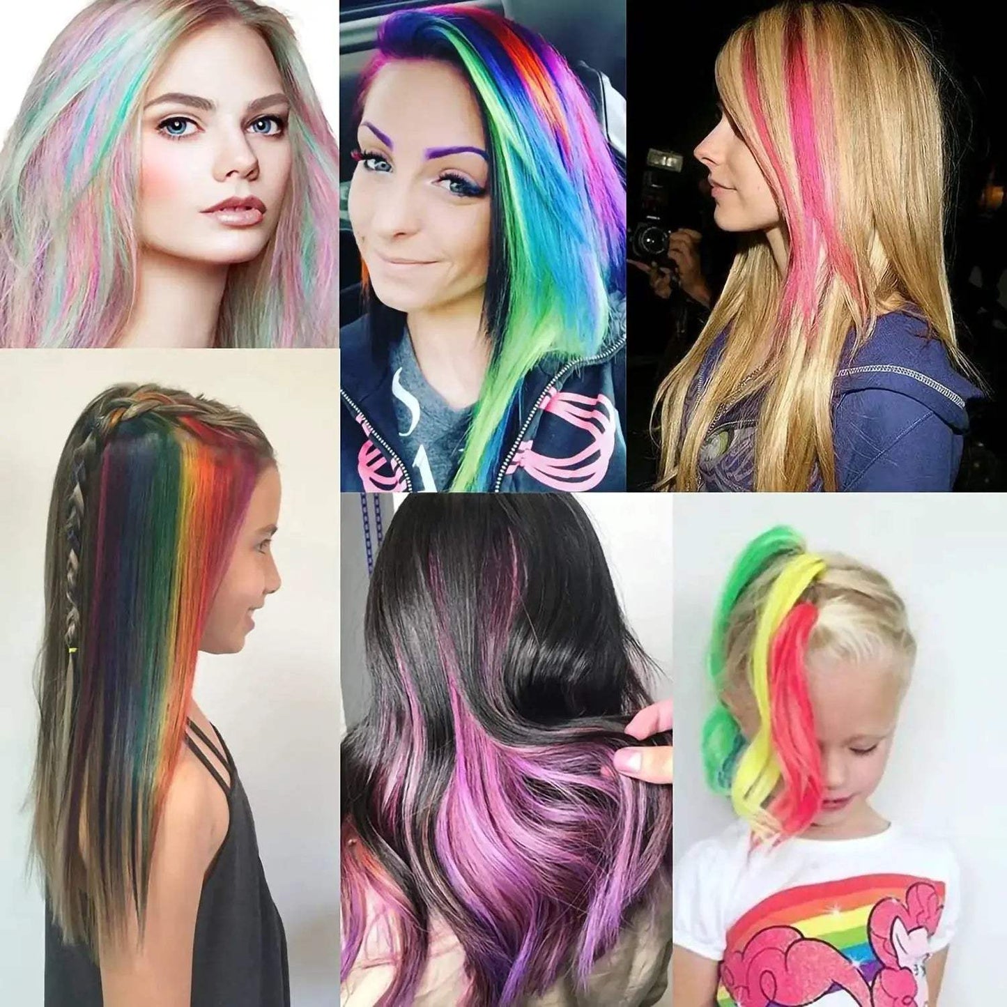  Luminescent In The Dark Clip In Hair Extensions -  ToylandEU™