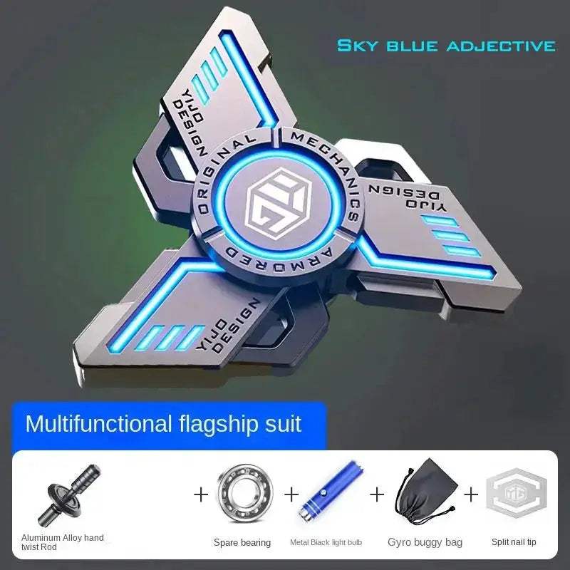 Luminous Alloy Fingertip Spinner Anti Stress Toy For Relaxation - ToylandEU