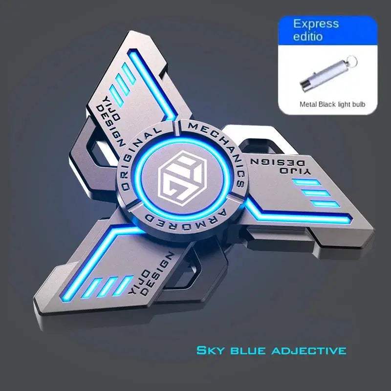 Luminous Alloy Fingertip Spinner Anti Stress Toy For Relaxation - ToylandEU