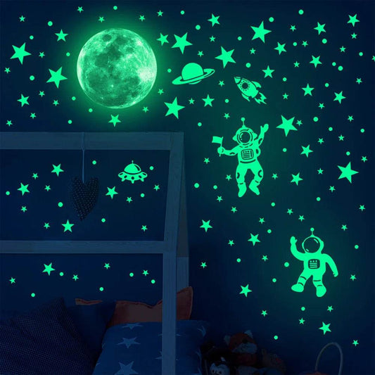 Luminous Astronaut Wall Sticker Glow In The Dark For Kids - ToylandEU
