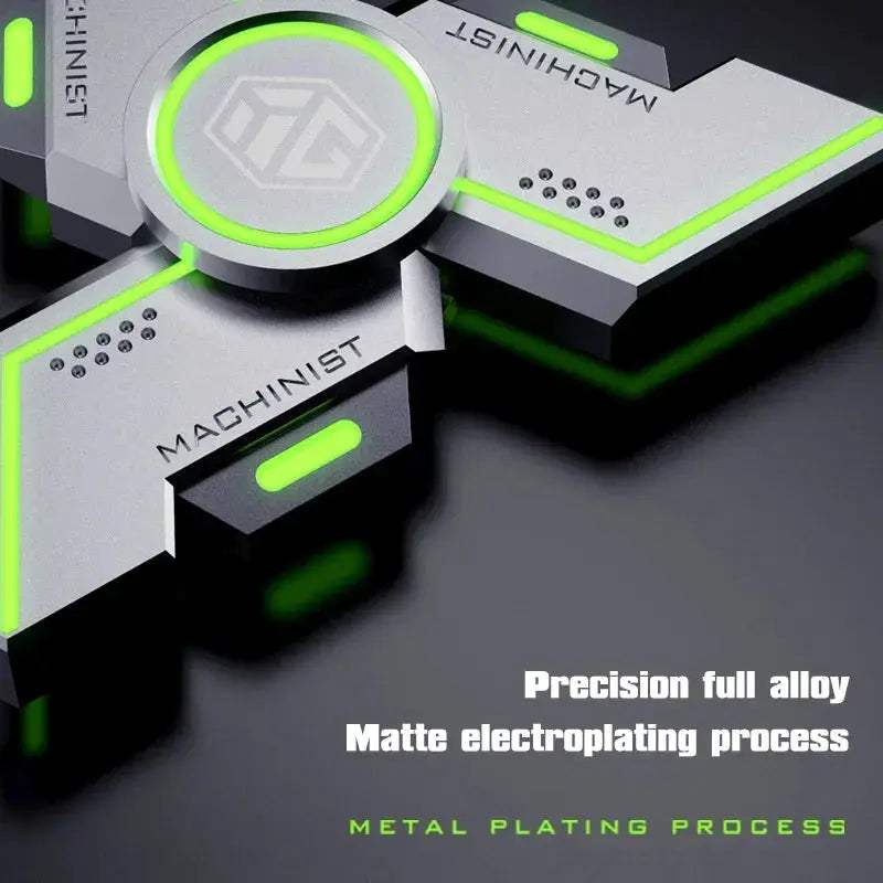 Luminous Black Metal Fidget Spinner For Stress Relief - ToylandEU
