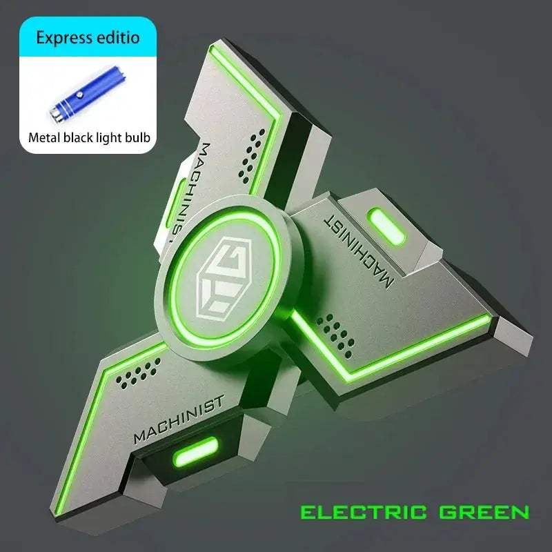 Luminous Black Metal Fidget Spinner For Stress Relief - ToylandEU