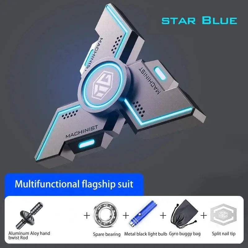 Luminous Black Metal Fidget Spinner For Stress Relief - ToylandEU