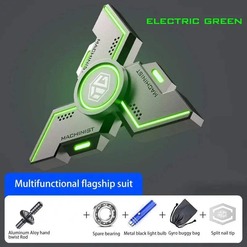 Luminous Black Metal Fidget Spinner For Stress Relief - ToylandEU