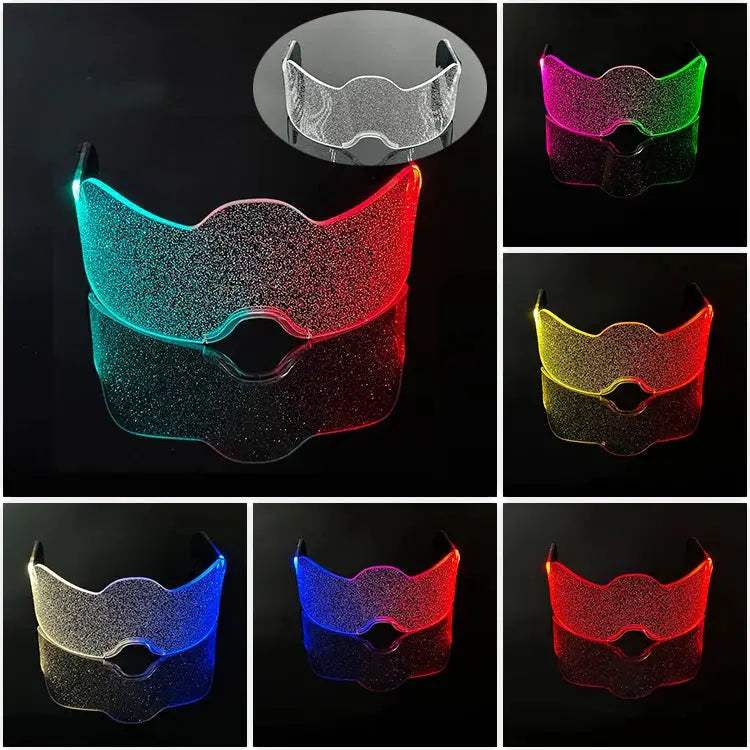  Luminous Cyberpunk Glasses LED 7 Colors Modes -  ToylandEU™