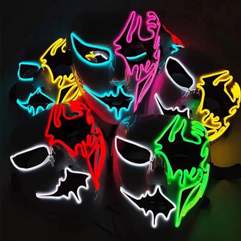  Luminous Devil Masquerade Mask Halloween Cosplay Glow -  ToylandEU™