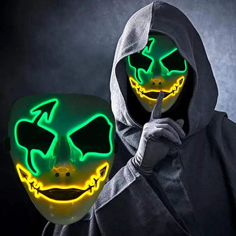  Luminous Devil Masquerade Mask Halloween Cosplay Glow -  ToylandEU™