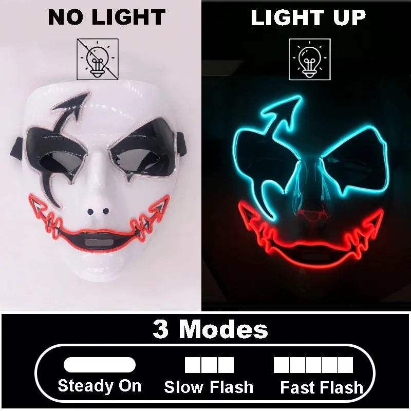  Luminous Devil Masquerade Mask Halloween Cosplay Glow -  ToylandEU™