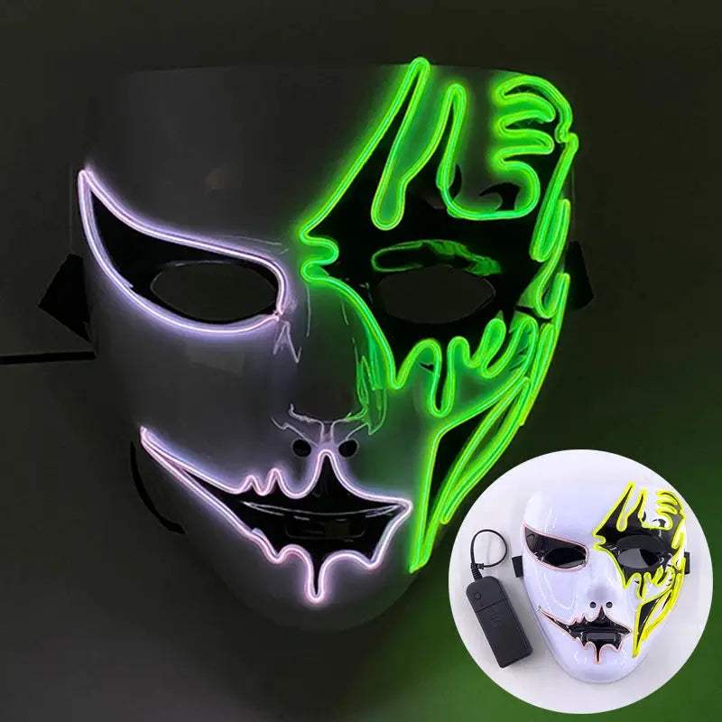  Luminous Devil Masquerade Mask Halloween Cosplay Glow -  ToylandEU™
