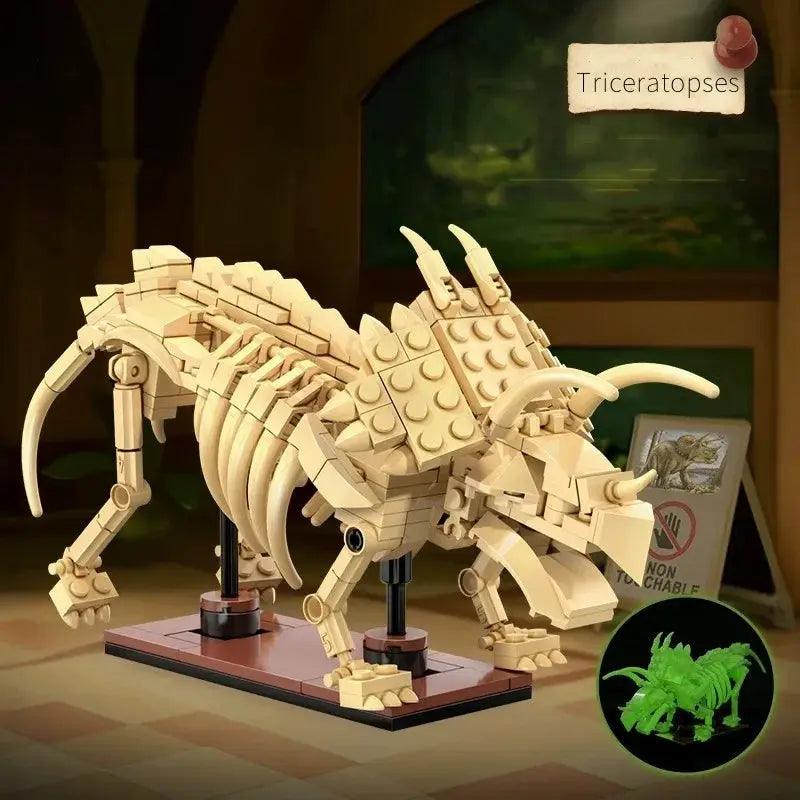  Luminous Dinosaur Skeleton Building Blocks 297 Pcs -  ToylandEU™