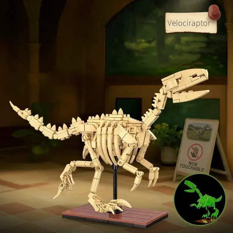  Luminous Dinosaur Skeleton Building Blocks 297 Pcs -  ToylandEU™