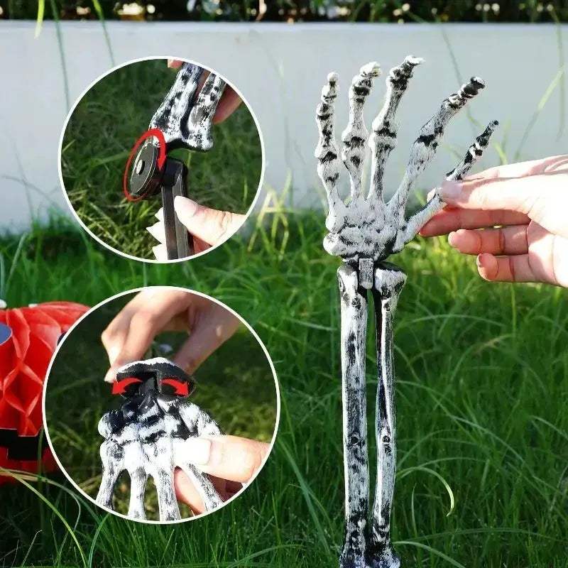 Luminous Halloween Skeleton Hand Prop For Outdoor Decor - ToylandEU