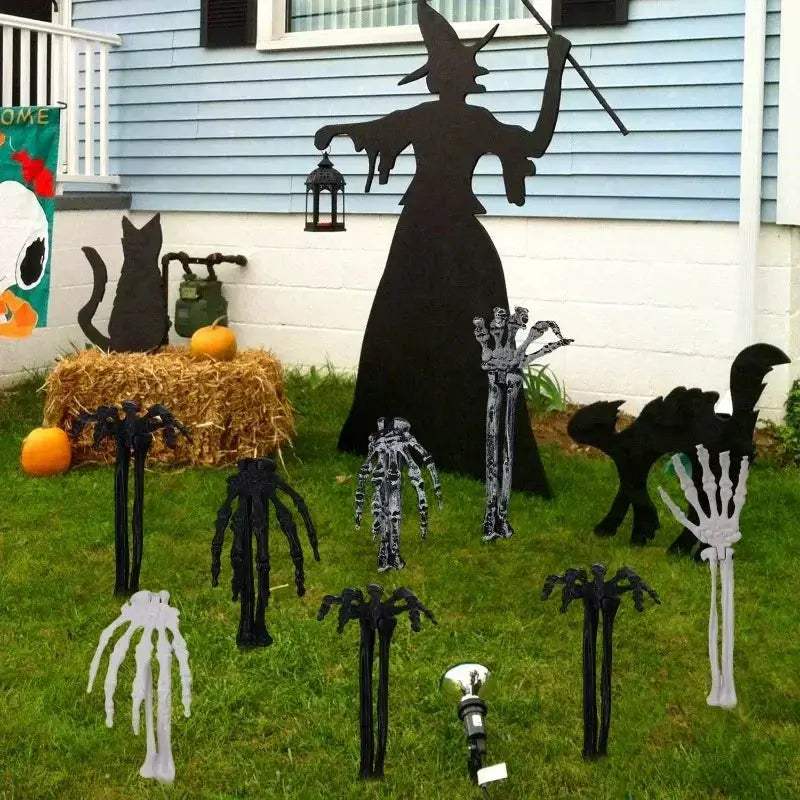 Luminous Halloween Skeleton Hand Prop For Outdoor Decor - ToylandEU