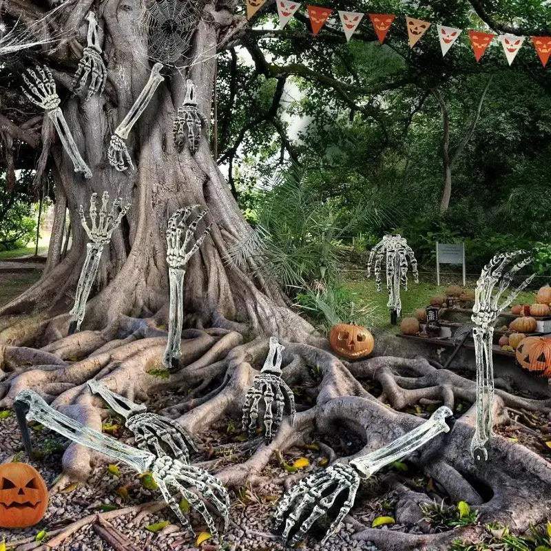 Luminous Halloween Skeleton Hand Prop For Outdoor Decor - ToylandEU