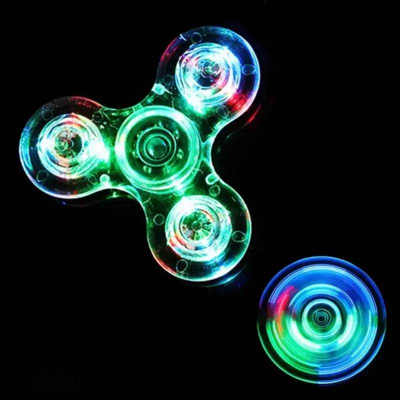 Luminous LED Fidget Spinner Glow In Dark Stress Relief Toy - ToylandEU