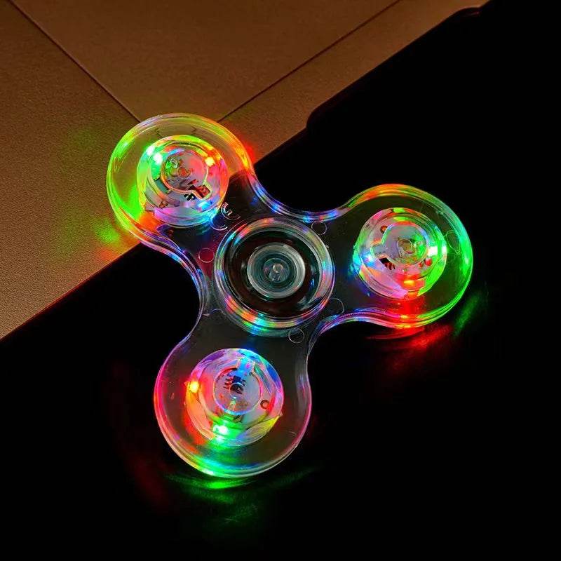 Luminous LED Fidget Spinner Glow In Dark Stress Relief Toy - ToylandEU
