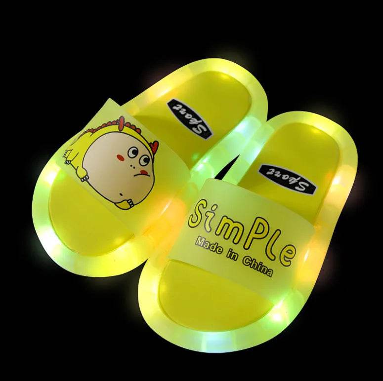 Luminous LED Kids' Beach Slippers - Non-Slip Jelly Sandals for Summer - ToylandEU