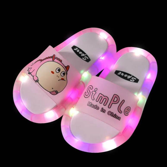 Luminous LED Kids' Beach Slippers - Non-Slip Jelly Sandals for Summer - ToylandEU