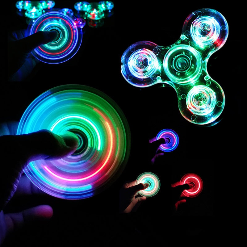 Glow-In-The-Dark Luminous LED Fidget Spinner - Top Hand Spinners - ToylandEU