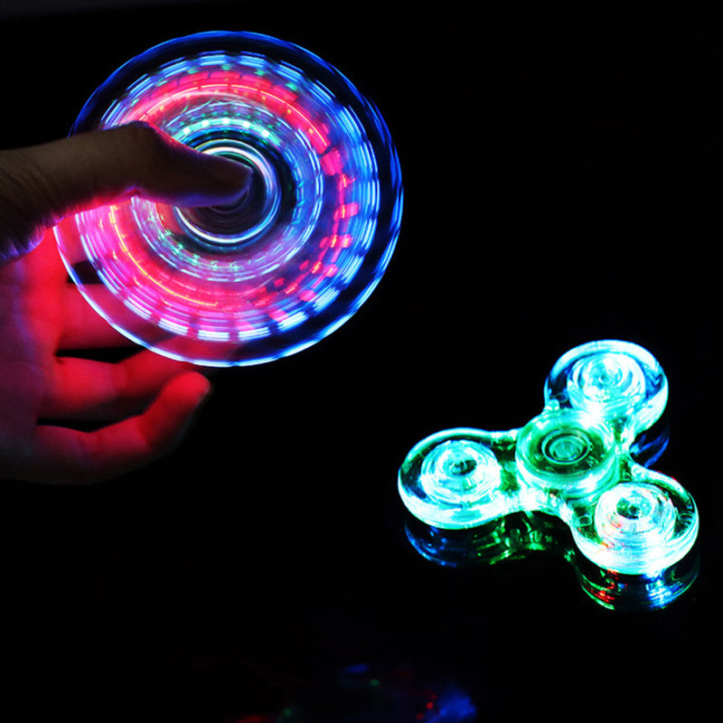 Glow-In-The-Dark Luminous LED Fidget Spinner - Top Hand Spinners - ToylandEU