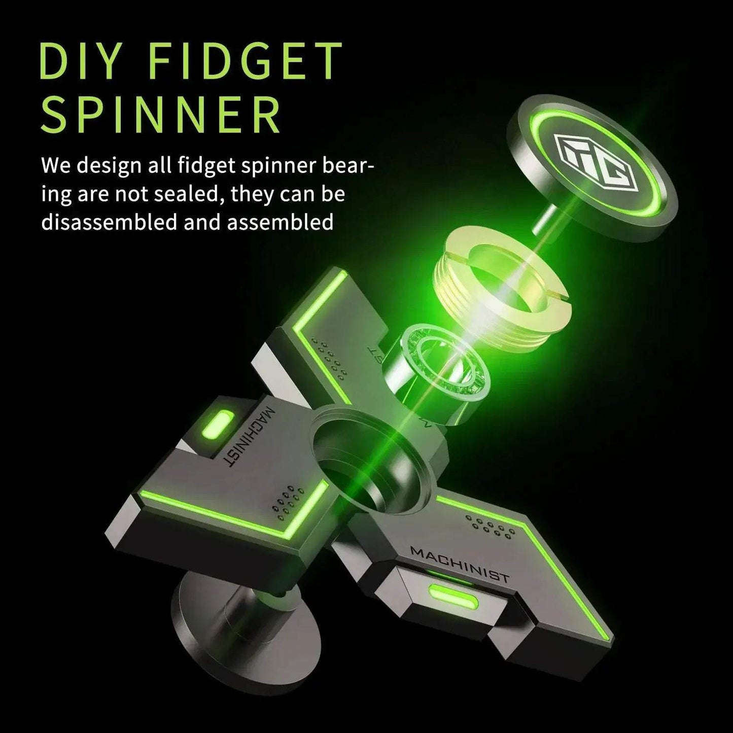 Luminous Metal Fidget Spinner For Stress Relief And Focus - ToylandEU