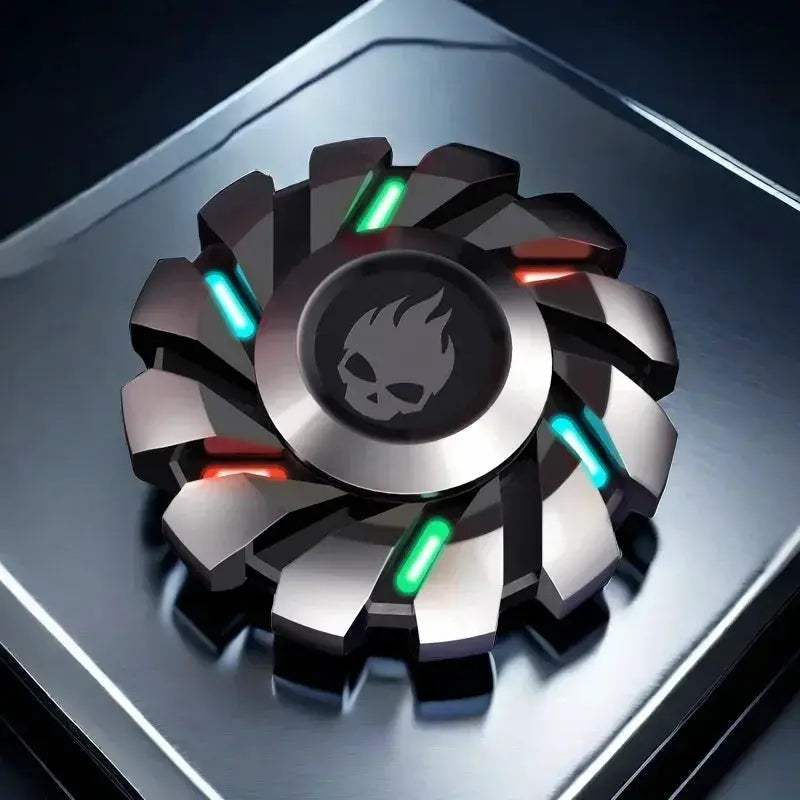 Luminous Metal Fingertip Fidget Spinner EDC Toy Rainbow - ToylandEU