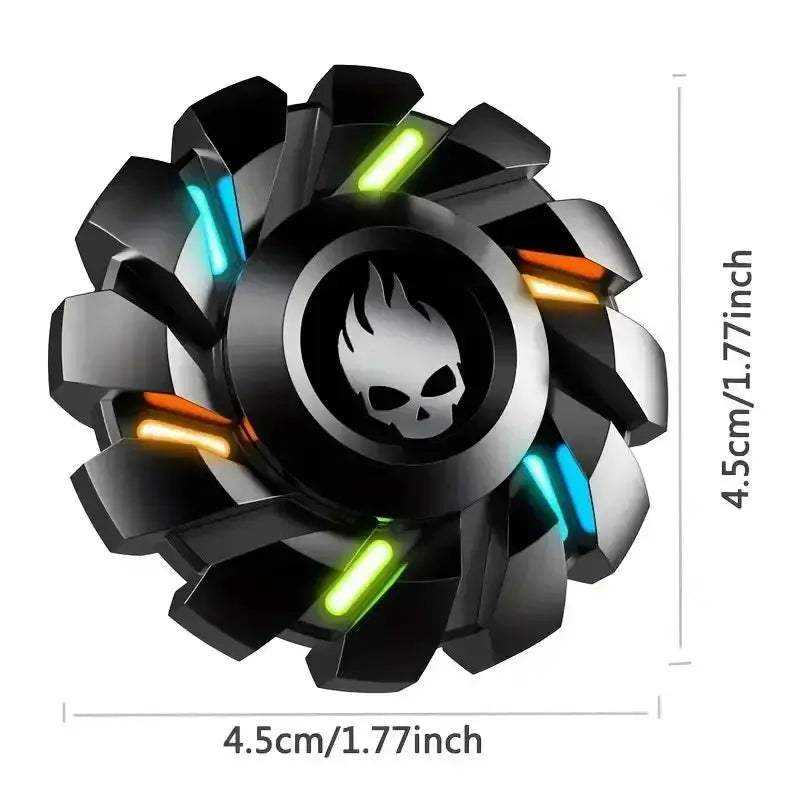 Luminous Metal Fingertip Fidget Spinner EDC Toy Rainbow - ToylandEU