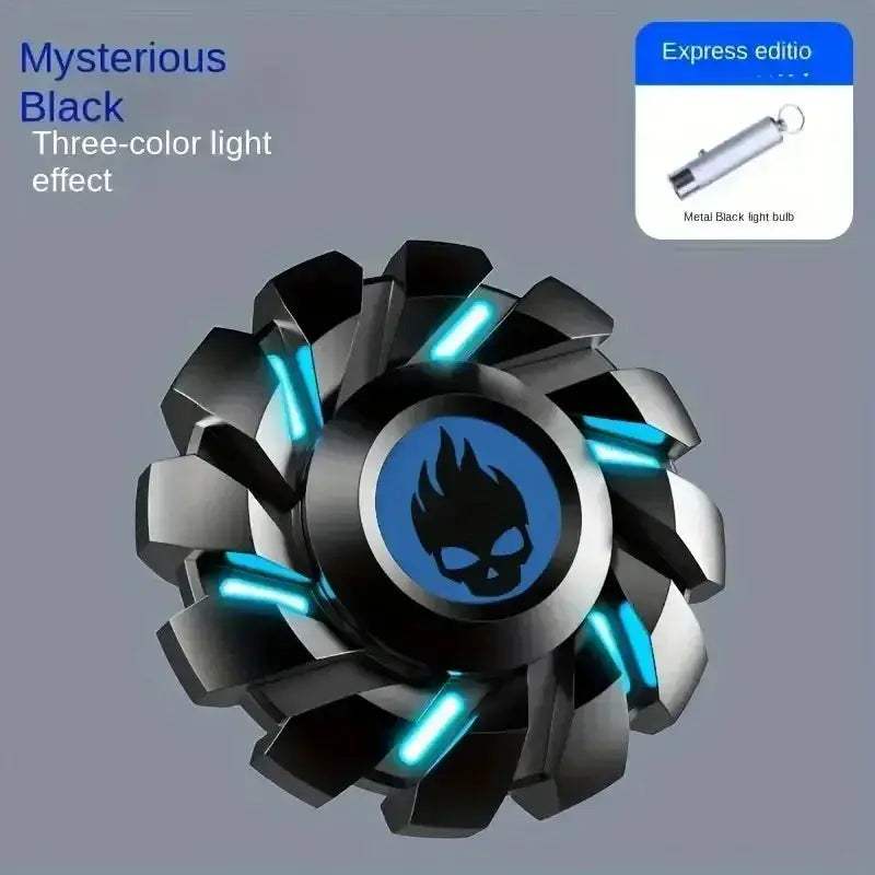 Luminous Metal Fingertip Fidget Spinner EDC Toy Rainbow - ToylandEU