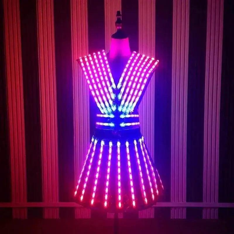  Luminous Rainbow Dance Clothes LED Costumes Light Up Dress -  ToylandEU™
