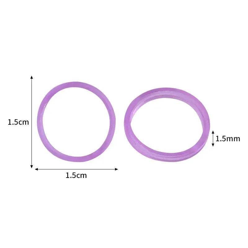 600pcs Colorful Loom Band DIY Bracelet Luminous Transparent Rubber Band Rainbow Circle Bracelet Children's Handmade Toys - ToylandEU