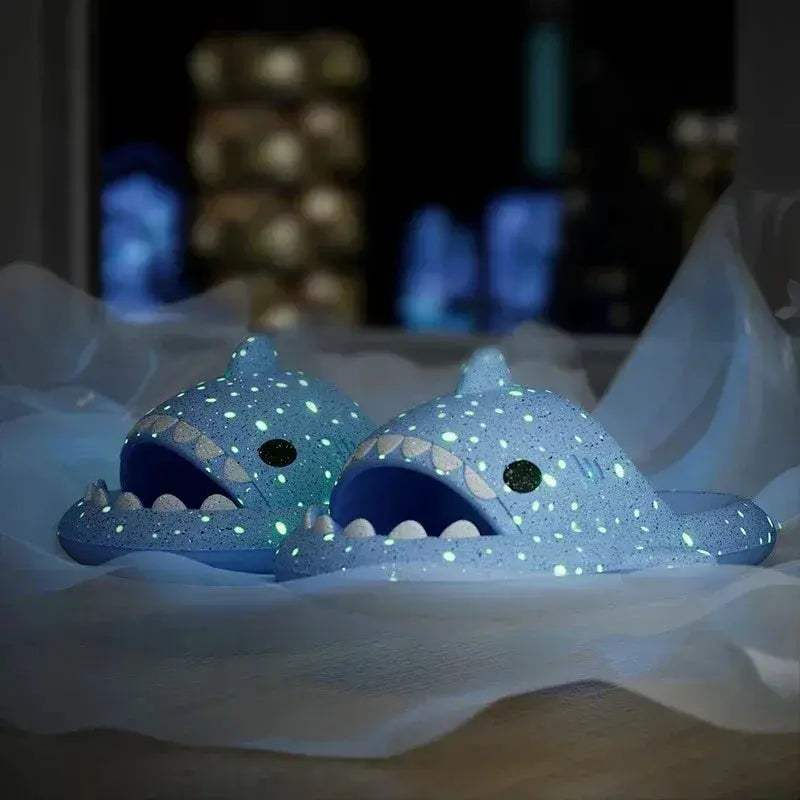Luminous Shark Slippers Unisex Non Slip EVA Sandals - ToylandEU