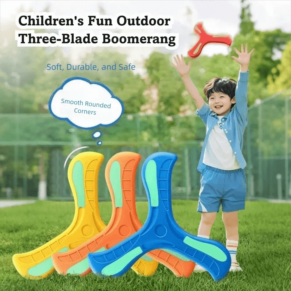  Luminous Soft EVA Boomerang Flying Disc 360 Return -  ToylandEU™