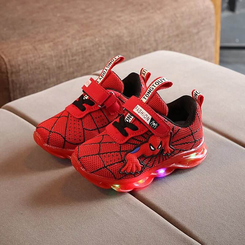 Luminous Spiderman Light-Up Sneakers for Kids - Autumn Collection - ToylandEU