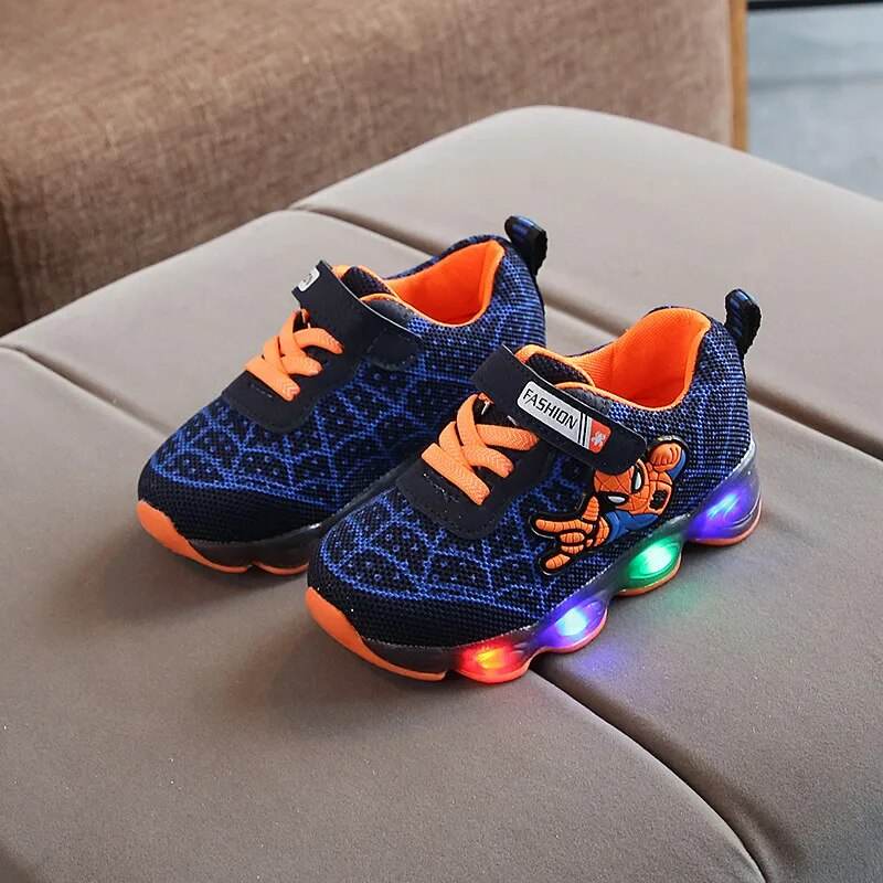 Luminous Spiderman Light-Up Sneakers for Kids - Autumn Collection - ToylandEU