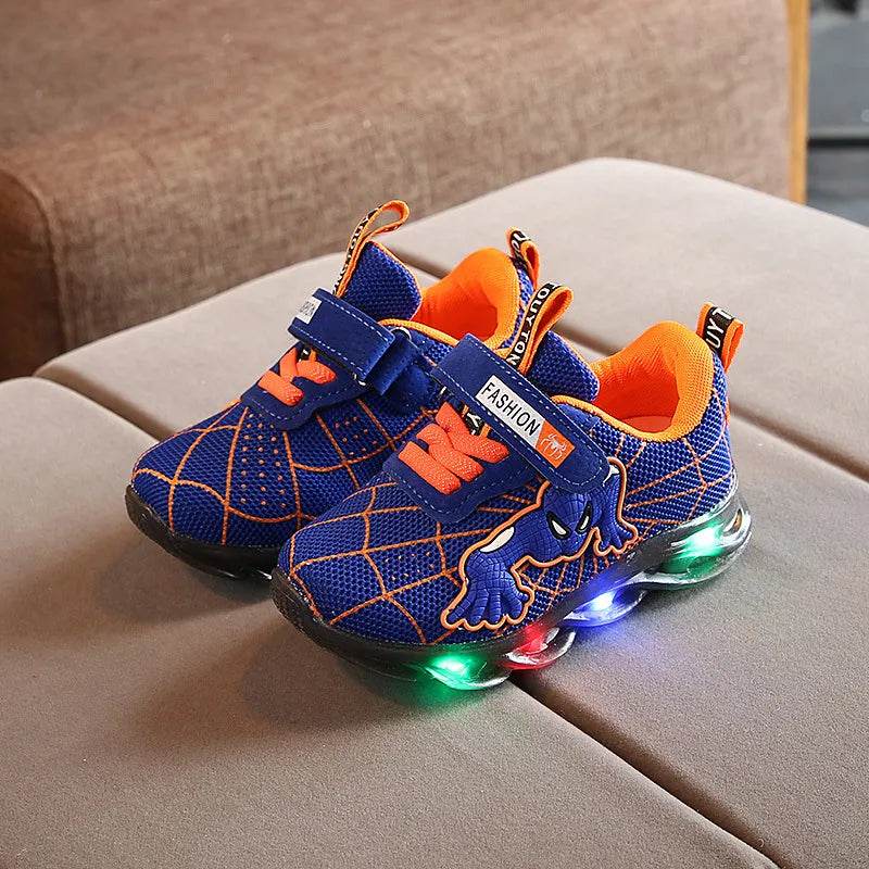 Luminous Spiderman Light-Up Sneakers for Kids - Autumn Collection - ToylandEU