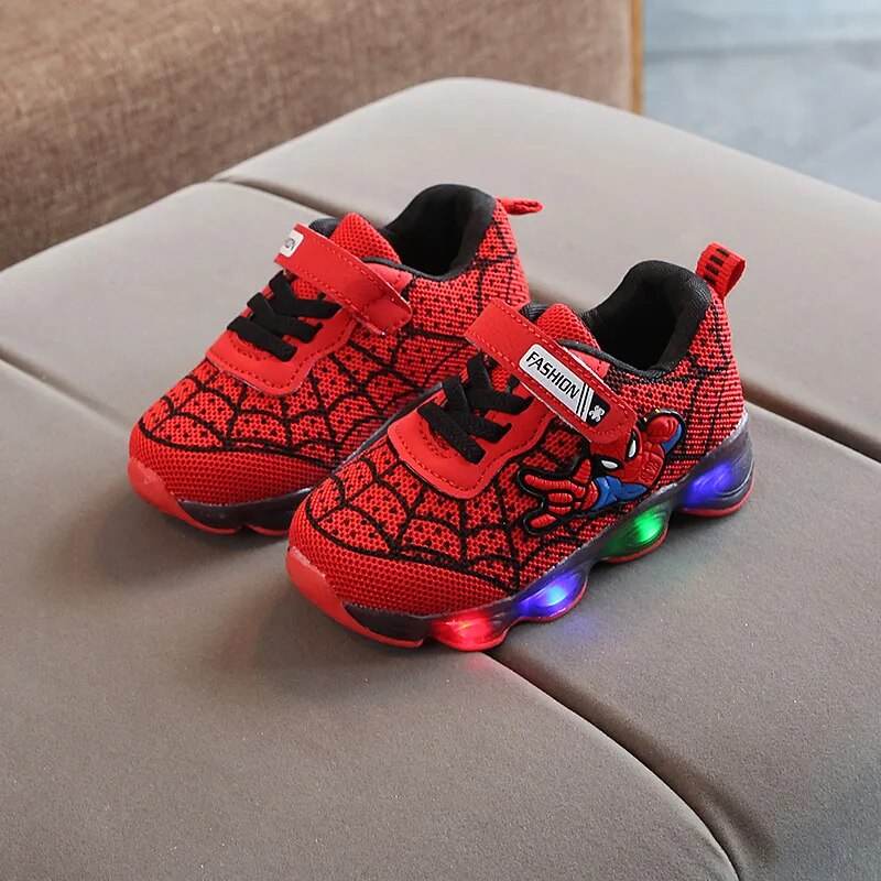 Luminous Spiderman Light-Up Sneakers for Kids - Autumn Collection - ToylandEU